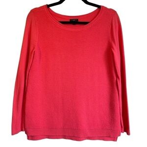 Talbots Ribbed Cotton Blend Ribbed Sweater